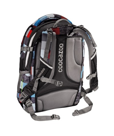 Plecak szkolny Checkmate Blue Red Coocazoo Jobjobber 2 niebiesko-czerwona szachownica - nowy wymiar plecak&oacute;w szkolnych