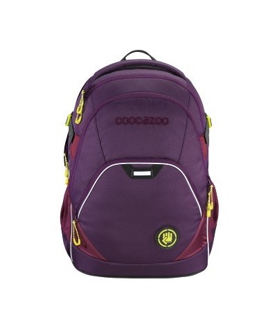Plecak szkolny SOLID Berryman - Coocazoo EvverClevver 2 - bordowy MatchPatch - solidny plecak do szkoły, zdrowy plecak szkolny