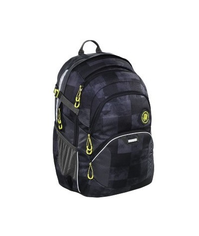 Plecak szkolny Mamor Check - Coocazoo Jobjobber 2 - czarna mozaika - modne plecaki najwyższej jakości dla młodzieży