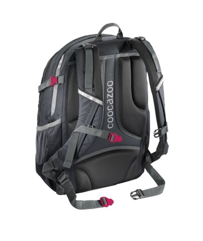 Plecak szkolny SOLID Shadowman - Coocazoo JobJobber 2 - grafitowy - MatchPatch - ciemny plecak dla chłopaka