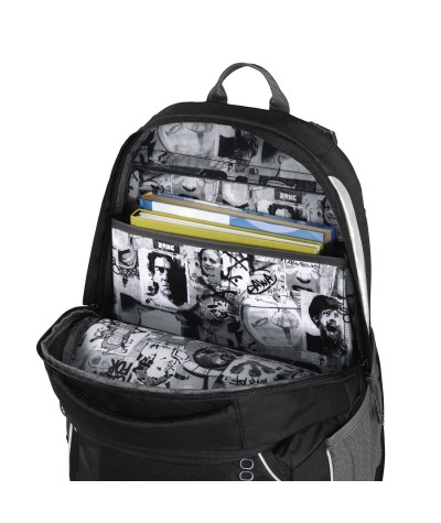 Plecak szkolny SOLID Watchman - Coocazoo JobJobber 2 - czarny - MatchPatch - czarny, zdrowy plecak najwyższej jakości