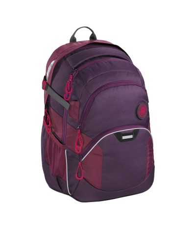 Plecak szkolny SOLID Berryman Coocazoo JobJobber 2 - bordowy - MatchPatch - bordowy plecak dla nastolatków, dobre plecaki