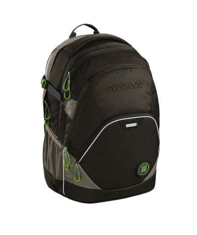Plecak szkolny SOLID Woodsman - Coocazoo Evverclevver 2 - czarny MatchPatch - solidny plecak szkolny, zdrowy plecak