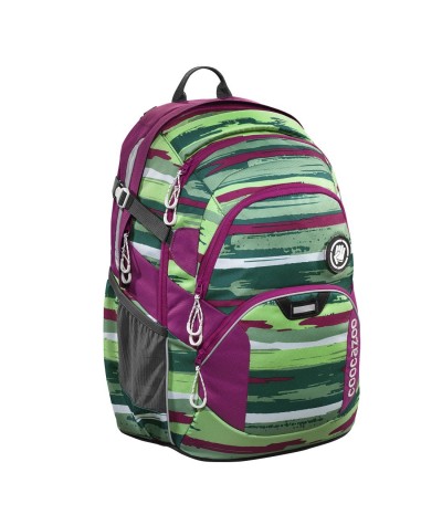 Plecak szkolny Bartik - Coocazoo JobJobber 2 - zielony splot - modne plecaki najwyższej jakości, zdrowy plecak szkolny