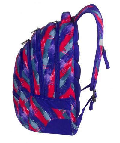 Plecak młodzieżowy CoolPack CP COLLEGE VIBRANT LINES w rozmazane pasy, plecak w kolorowe pasy, plecak 5 przegród