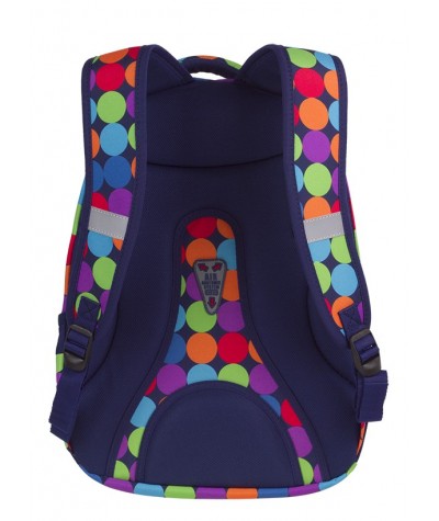 Plecak młodzieżowy CoolPack CP COMBO BUBBLE SHOOTER kolorowe kulki - 2w1 - plecak w kolorowe bańki, kolorowe kropki