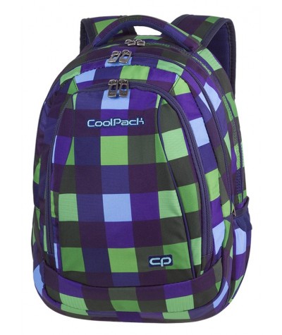Plecak młodzieżowy CoolPack CP COMBO CRISS CROSS w kratę - 2w1 - plecak dla chłopca, plecak w kratkę, dwa plecaki w jednym