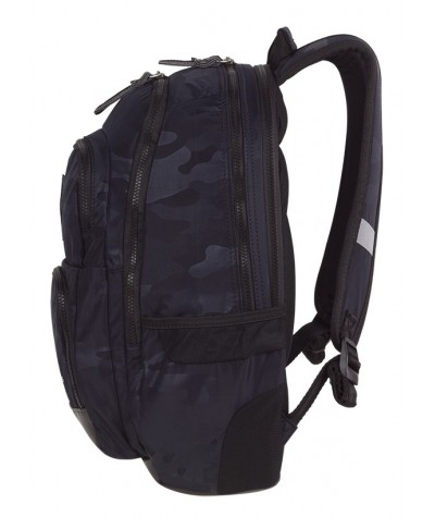 CoolPack CP UNIT CAMO BLACK czarne moro - plecak w ciemno szare moro z czarnymi plamami dla chłopka