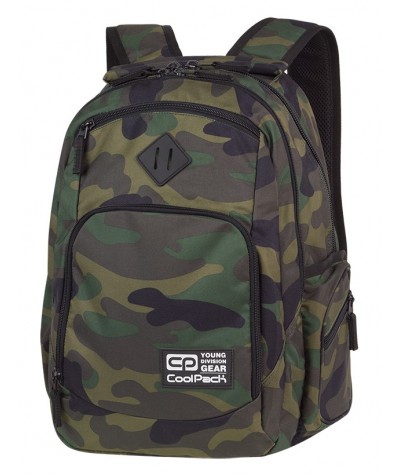 COOLPACK CP BREAK CAMOUFLAGE CLASSIC klasyczne moro dla chłopaka - duży plecak do szkoły w stylu militarnym