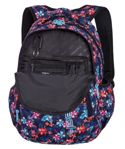 Plecak do klas 1-3 CoolPack CP PRIME TROPICAL BLUISH kwiecista łąką dla dziewczynki - plecak w kwiaty moda 2018