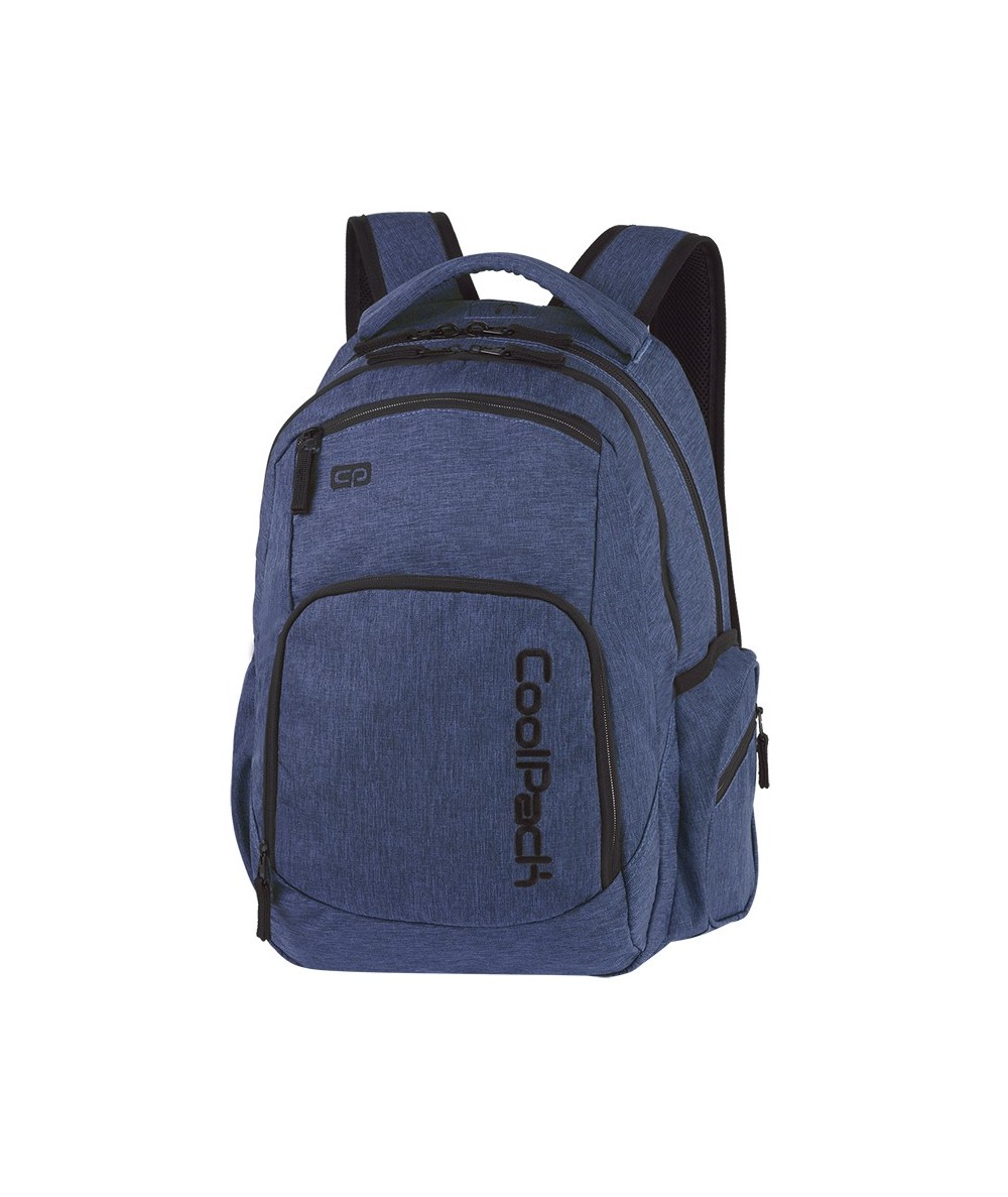 Plecak młodzieżowy COOLPACK CP BREAK SNOW BLUE/SILVER niebieski denim, niebieski plecak dla chłopaka w klasycznym stylu
