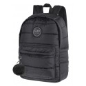 Plecak miejski CoolPack CP RUBY BLACK pikowany czarny A115 + GRATIS pompon puszek zawieszka, plecak kurtka