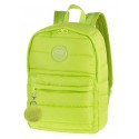 Plecak miejski CoolPack CP RUBY LEMON pikowany limonkowy A113 + GRATIS pompon zawieszka puszek, neonowy plecak dla młodzieży