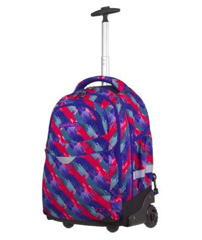 Plecak na kółkach CoolPack CP RAPID VIBRANT LINES rozmazane pasy A486, plecak na kółkach dla młodzieży