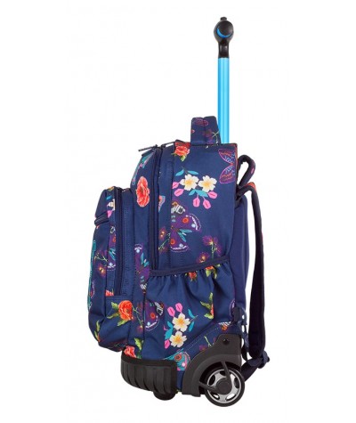 Plecak na kółkach CoolPack CP SWIFT SUMMER DREAM motyle, dla dziewczyny w szkole podstawowej, romantyczny plecak na kółkach