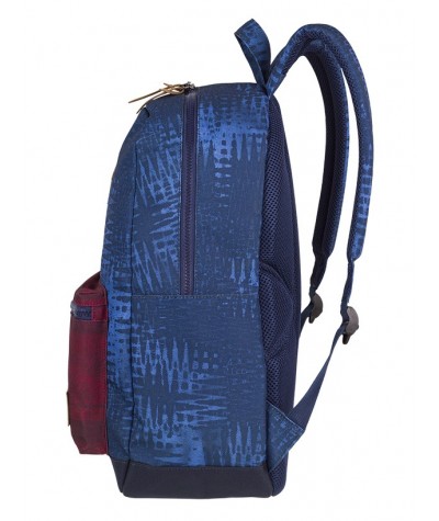 Plecak miejski CoolPack CP GRASP BLUE DRIZZLE niebieskie przetarcia, niebieski plecak w mazaje dla chłopaka i dziewczyny
