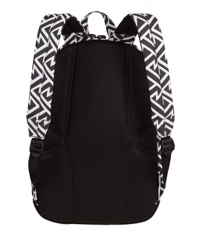 Plecak miejski CoolPack CP GRASP BLACK & WHITE TRIBAL geometryczne wzory, czarno biały plecak dla chłopaka i dziewczyny
