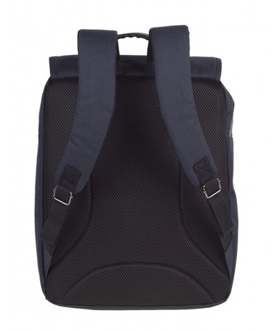 Plecak miejski CoolPack CP TRAFFIC BLACK czarny vintage na laptop - czarny męski plecak w stylu vintage, plecak kostka