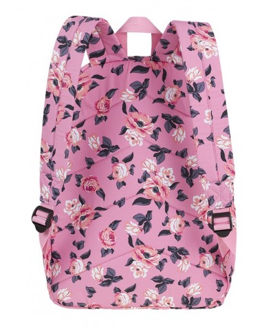 Plecak wycieczkowy CoolPack CP FANNY PINK ROSE GARDEN pikowany różowy w kwiaty A102 + GRATIS puszek, maksymalnie różowy plecak