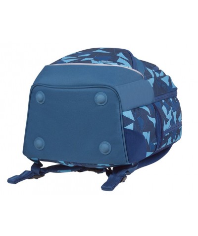 Plecak młodzieżowy ergo CoolPack CP VIPER AZURE niebieskie trójkąty - A580 - mocny plecak dla chłopaka do szkoły, niezniszczalny