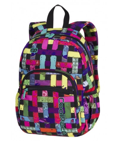 Plecak mały CoolPack CP MINI RIBBON GRID wstążki - A298 - dla dziewczynki do przedszkola lub na wycieczkę