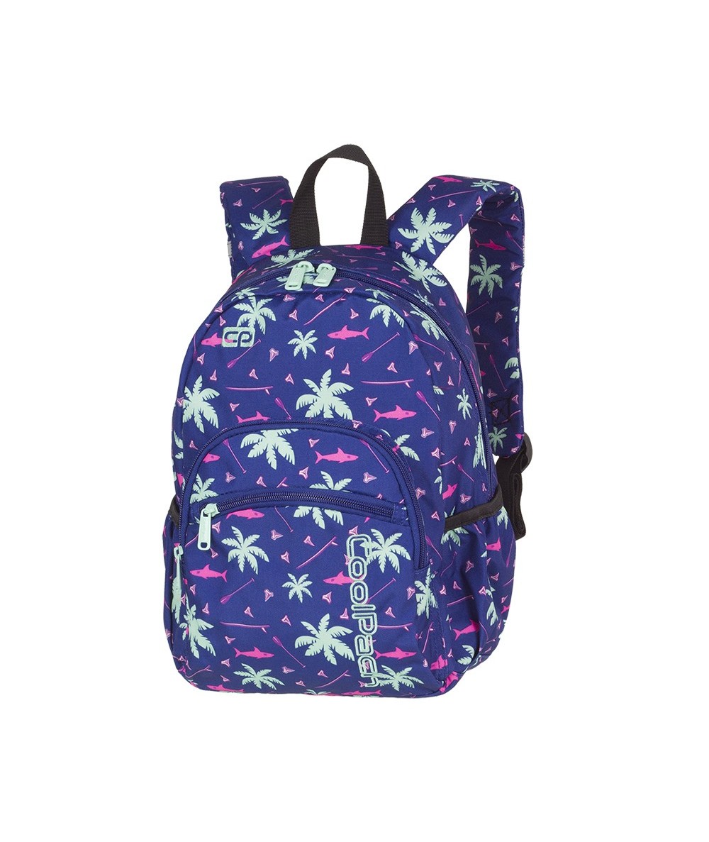 Plecak mały CoolPack CP MINI PINK SHARKS palmy - A262 - dla dziewczynki do przedszkola lub na wycieczkę