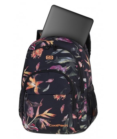 Plecak młodzieżowy CoolPack CP BASIC PLUS LILIES kwiaty - plecak w kwiaty dla wyjątkowej dziewczyny.