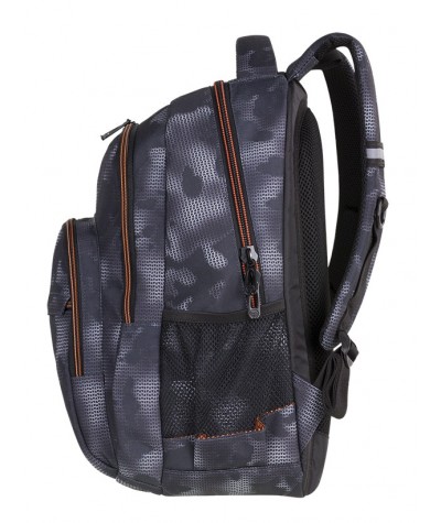Plecak młodzieżowy CoolPack CP BASIC PLUS MISTY ORANGE szare plamy - plecak dla chłopaka lubiącego mroczne klimaty
