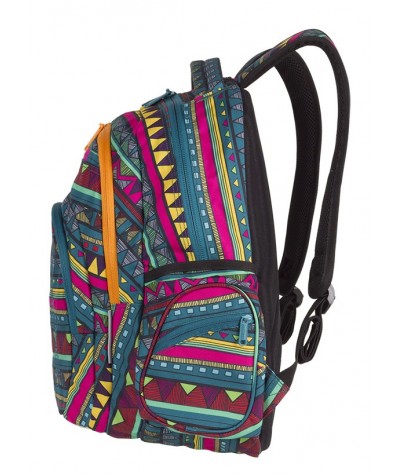 Plecak młodzieżowy CoolPack CP FLASH MEXICAN TRIP Meksyk + POMPON gratis, kolorowy plecak do szkoły dla chłopaka i dziewczyny