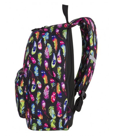 Plecak miejski CoolPack CP CROSS EVA FEATHERS pióra - modny plecak dla dziewczyny, kolorowy plecak