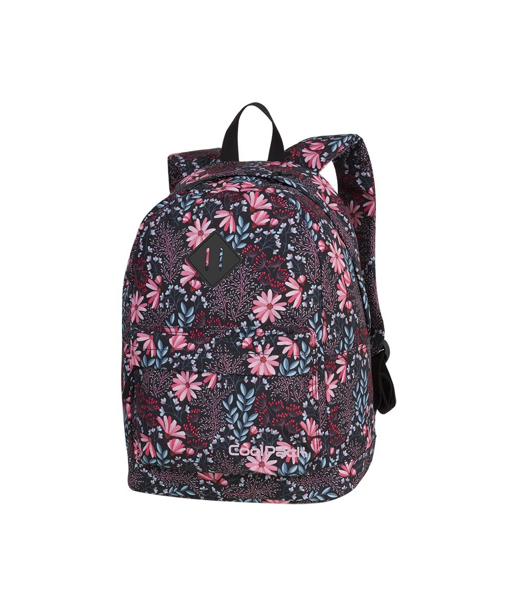 Plecak miejski CoolPack CP CROSS EVA CORAL BLOSSOM kwitnący koral - plecak w kwiaty, modny plecak dla dziewczyny