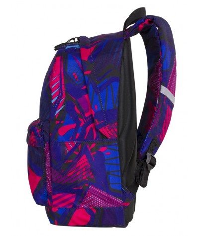 Plecak miejski CoolPack CP CROSS EVA CRAZY PINK ABSTRACT różowa abstrakcja - modny plecak dla dziewczyny, różowy plecak