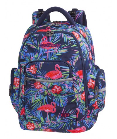 Plecak młodzieżowy CoolPack CP BRICK PINK FLAMINGO flamingi - A479 - modny plecak dla dziewczyny, zdrowy plecak dla dziewczyny