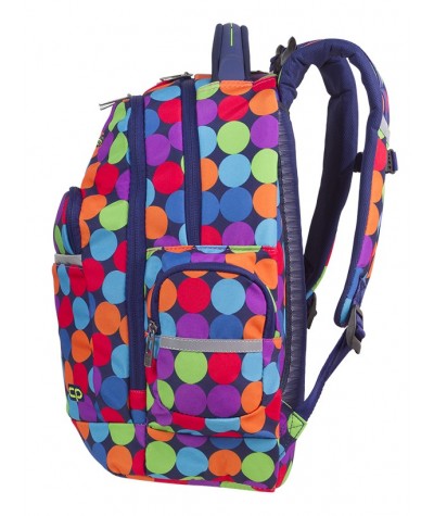 Plecak młodzieżowy CoolPack CP BRICK BUBBLE SHOOTER kolorowe kulki - A491 - fajny plecak dla chłopaka, modny plecak dla młodzież