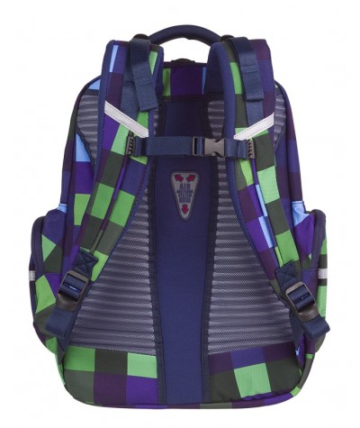 Plecak młodzieżowy CoolPack CP BRICK CRISS CROSS w kratkę - modny plecak dla chłopaka, fajny plecak dla chłopaka