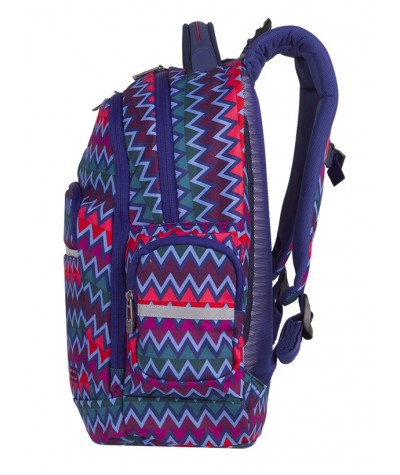 Plecak młodzieżowy CoolPack CP BRICK CHEVRON STRIPES zygzaki - modny plecak dla chłopaka, fajny plecak dla chłopaka