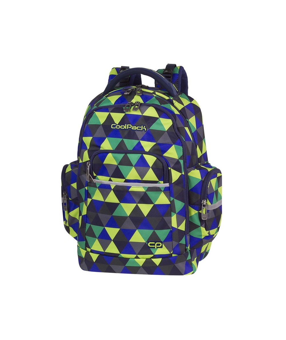 Plecak młodzieżowy CoolPack CP BRICK PRISM ILLUSION trójkąty - modny plecak dla chłopaka, fajny plecak dla chłopaka