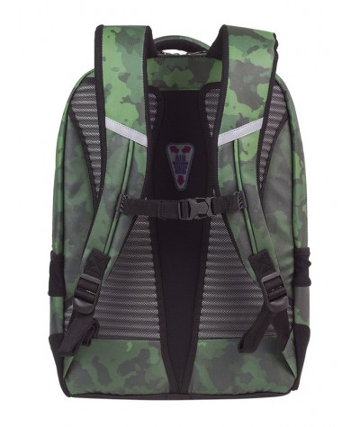 Plecak młodzieżowy ergo CoolPack CP VIPER CAMO GREEN zielone moro - modny plecak dla chłopaka, fajny plecak dla chłopaka