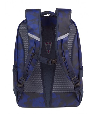 Plecak młodzieżowy ergo CoolPack CP VIPER CAMO BLUE niebieskie moro - plecak dla chłopaka, modny plecak dla chłopaka do szkoły