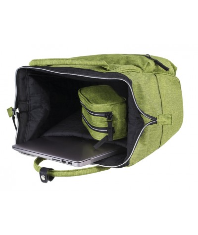 Plecak na laptop CoolPack CP TASK SNOW LIME/SILVER limonkowy denim - A333 -  plecak na laptop, limonkowa torba na laptop