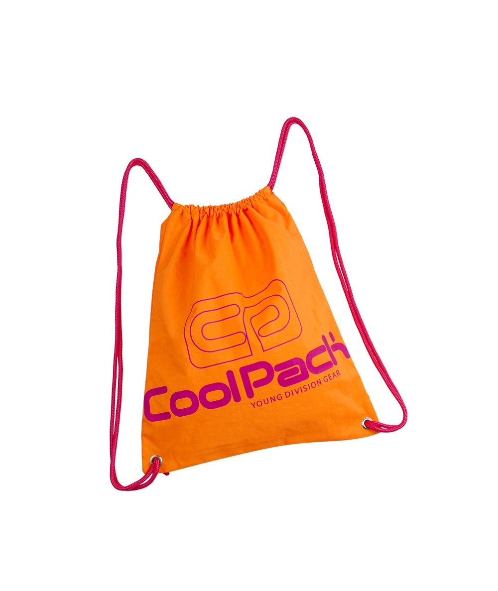 Worek na sznurkach / na buty CoolPack CP SPRINT NEON ORANGE pomarańczowy neon - worek, plecak na sznurkach