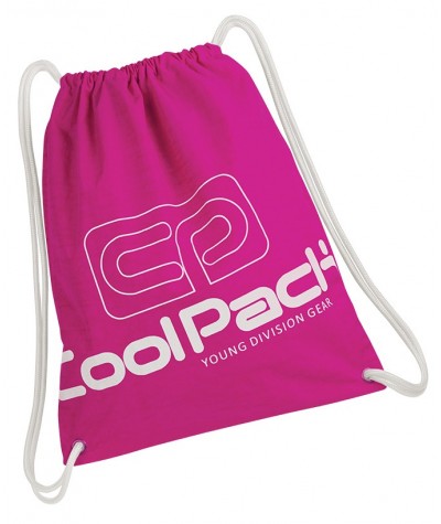 Worek na sznurkach / na buty CoolPack CP SPRINT PINK różowy - 886 - różowy worek na wf, plecak na sznurkach