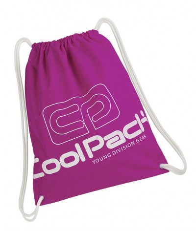 Worek na sznurkach / na buty CoolPack CP SPRINT PURPLE fioletowy - 888 - fioletowy worek na wf, plecak na sznurkach