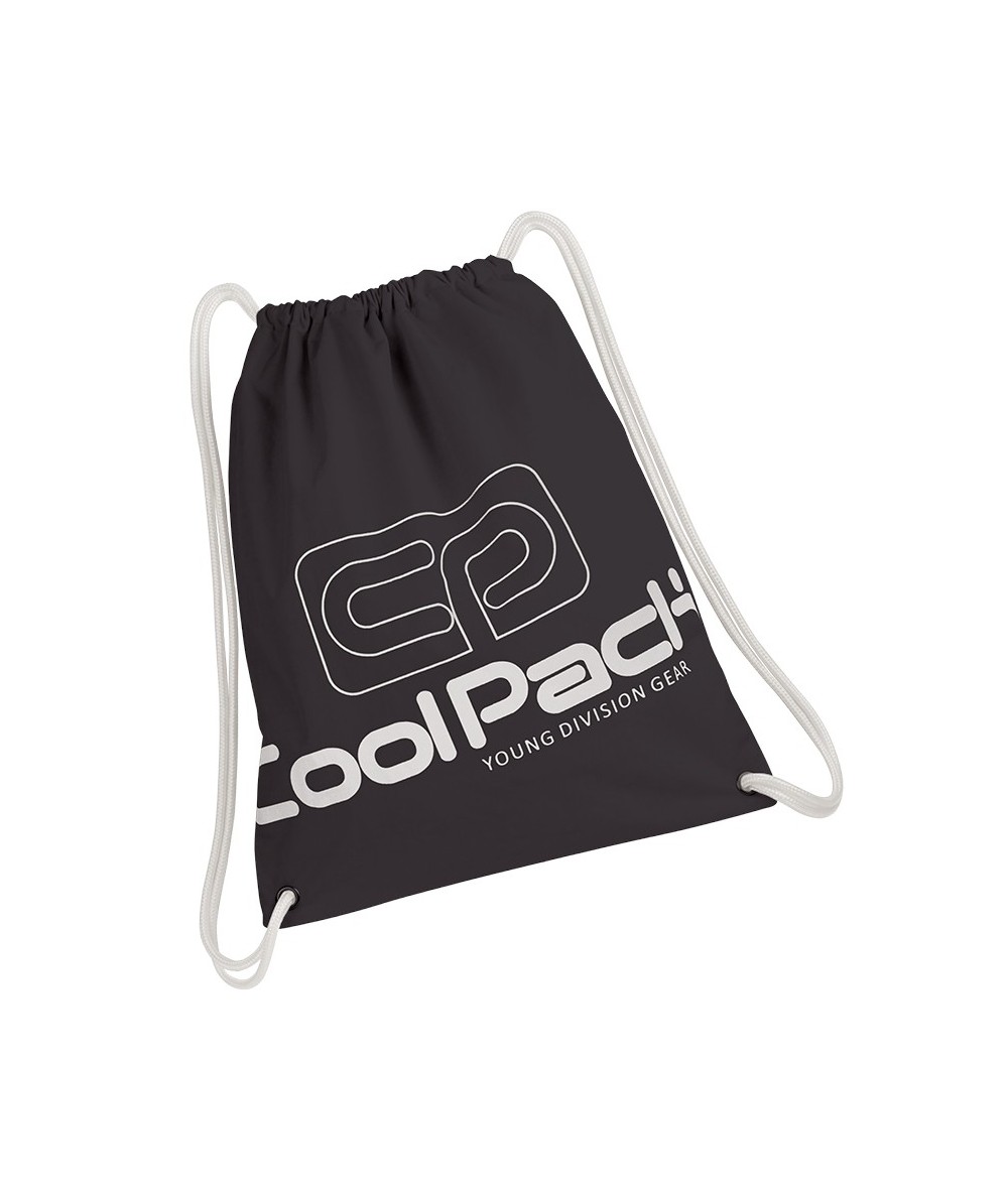 Worek na sznurkach / na buty CoolPack CP SPRINT BLACK czarny - 883 - czarny worek na wf, plecak na sznurkach