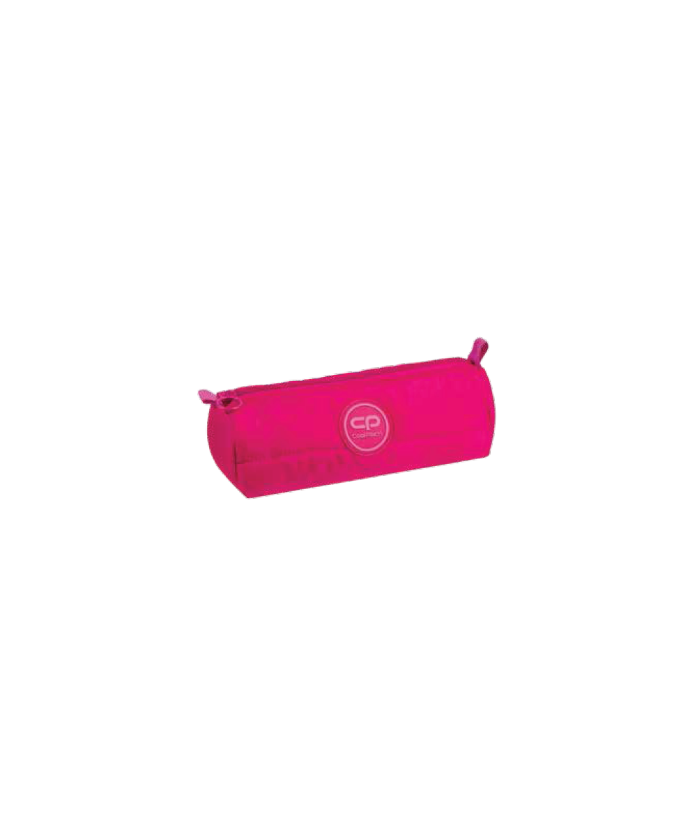 Szkolny piórnik tuba Coolpack CP Ruby PINK różowy A110 - piórnik kurtka, puchowy piórnik