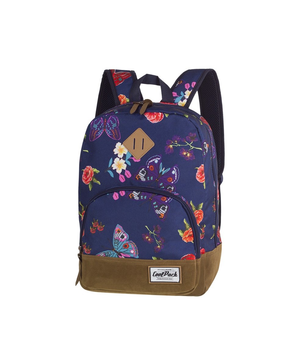 Plecak miejski CoolPack CP CLASSIC SUMMER DREAM kwiaty i motyle A100 - plecak wycieczkowy dla dziewczyny, miejski plecak w kwiat
