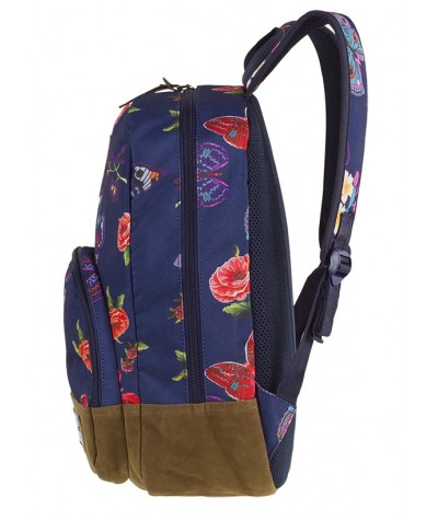 Plecak w kwiaty miejski CoolPack CP CLASSIC SUMMER DREAM kwiaty i motyle A100 - plecak wycieczkowy dla dziewczyny, 