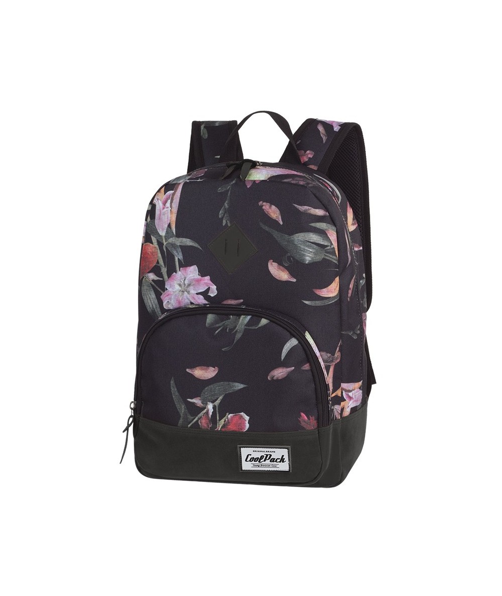 Plecak miejski CoolPack CP CLASSIC LILIES lilie A097 - plecak wycieczkowy dla dziewczyny, miejski plecak w kwiaty