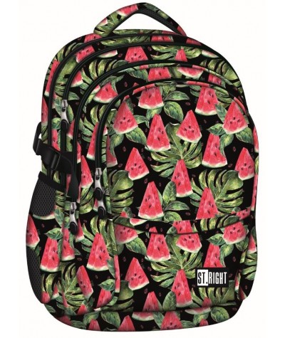 Plecak młodzieżowy 01 ST.RIGHT WATERMELON arbuzy supermodny plecak dla nastolatki - plecak szkolny
