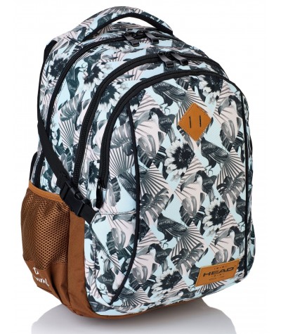 Plecak młodzieżowy HEAD tropikalna iluzja HD-81 D modny plecak dla dziewczyn, plecak tropikal, plecak dżungla, plecak jungle
